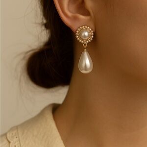 Elegant Pearl Drop Earrings